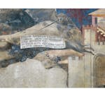 Particolare Affresco "Effetti del Cattivo Governo in città e in campagna" nella sala della Pace al Museo Civico di Siena