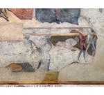 Particolare dell'affresco "Allegoria del Cattivo Governo" nella sala della Pace al Museo Civico di Siena