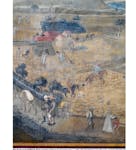 Particolare dell'affresco "Effetti del Buon Governo in campagna" nella sala della Pace al Museo Civico di Siena