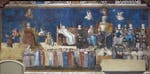 Affresco "Allegoria del Buon Governo" nella sala della Pace al Museo Civico di Siena