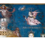 Particolare dell'affresco "Allegoria del Buon Governo" nella sala della Pace al Museo Civico di Siena