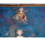 Particolare dell'affresco "Allegoria del Buon Governo" nella sala della Pace al Museo Civico di Siena