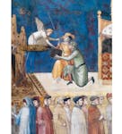 Particolare dell'affresco "Allegoria del Buon Governo" nella sala della Pace al Museo Civico di Siena