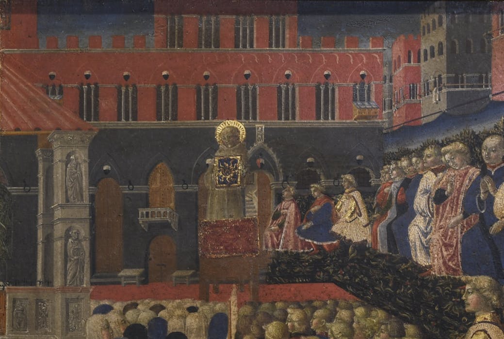 dettaglio affresco presente nel palazzo del museo civico