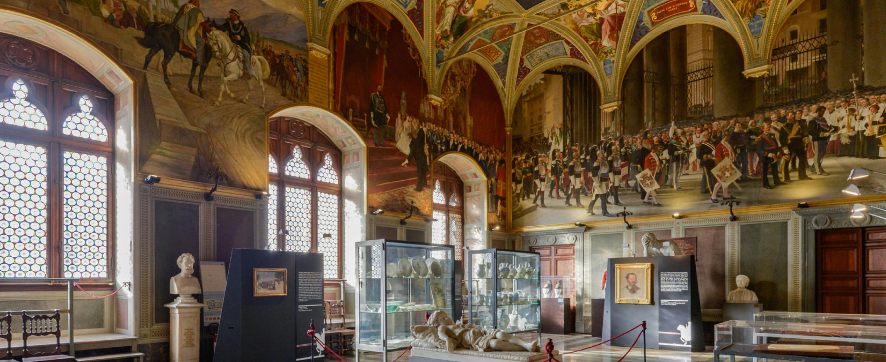 Veduta della sala del Risogimento