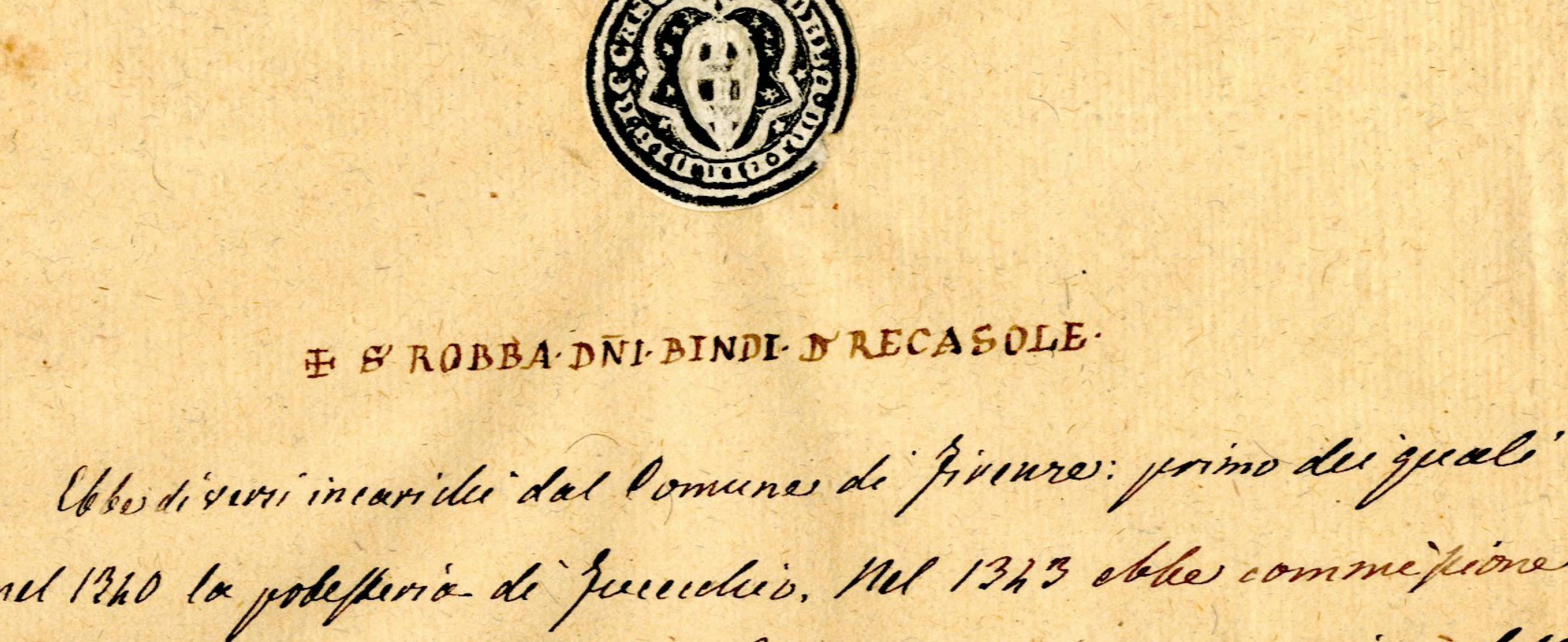 particolare di un inventario