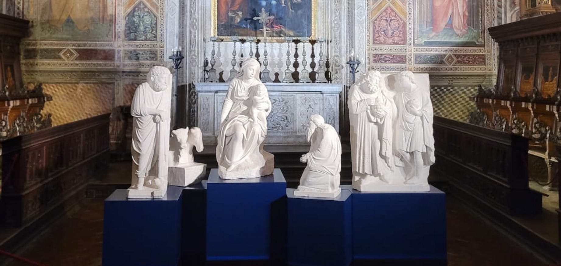 Il calco in gesso del Presepe di Arnolfo di Cambio