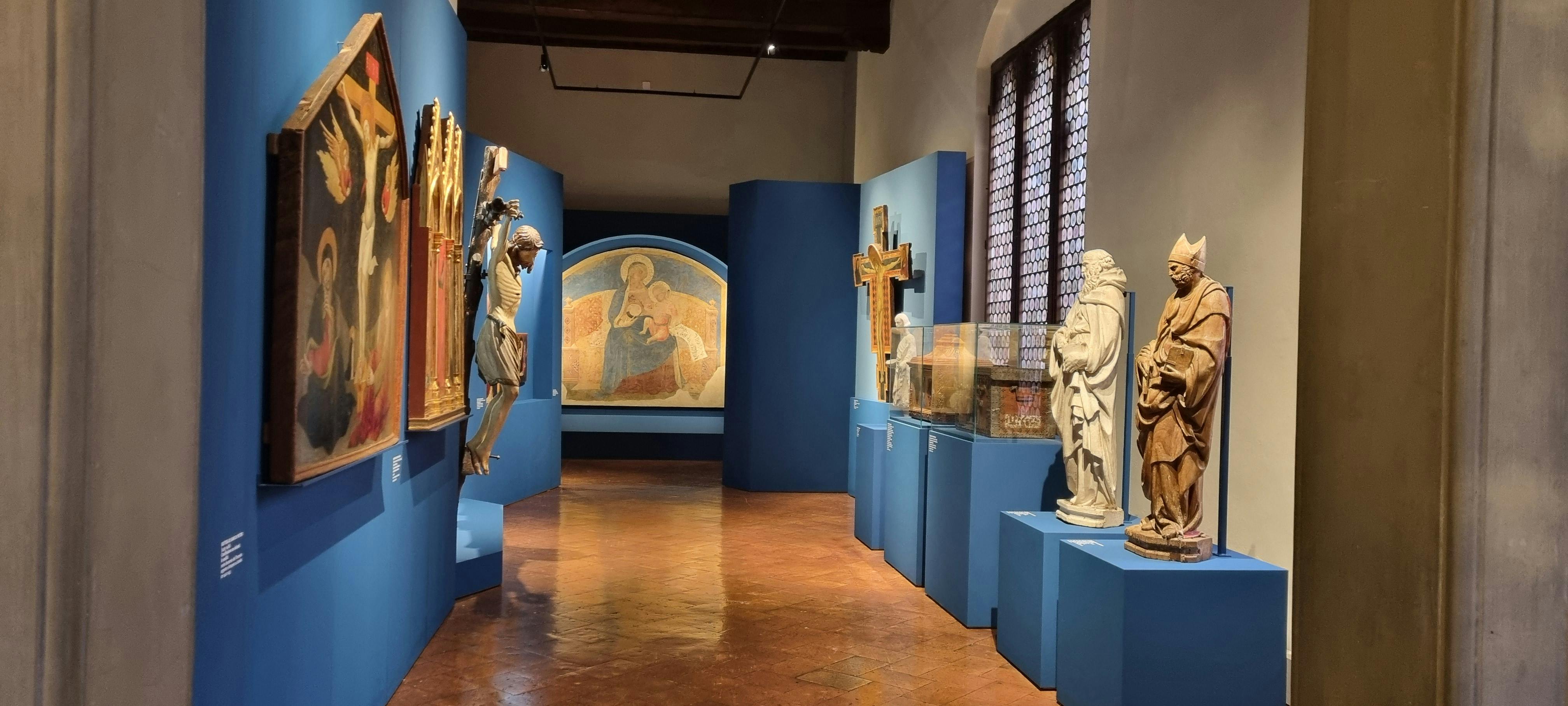 Veduta della prima sala della Galleria Civica