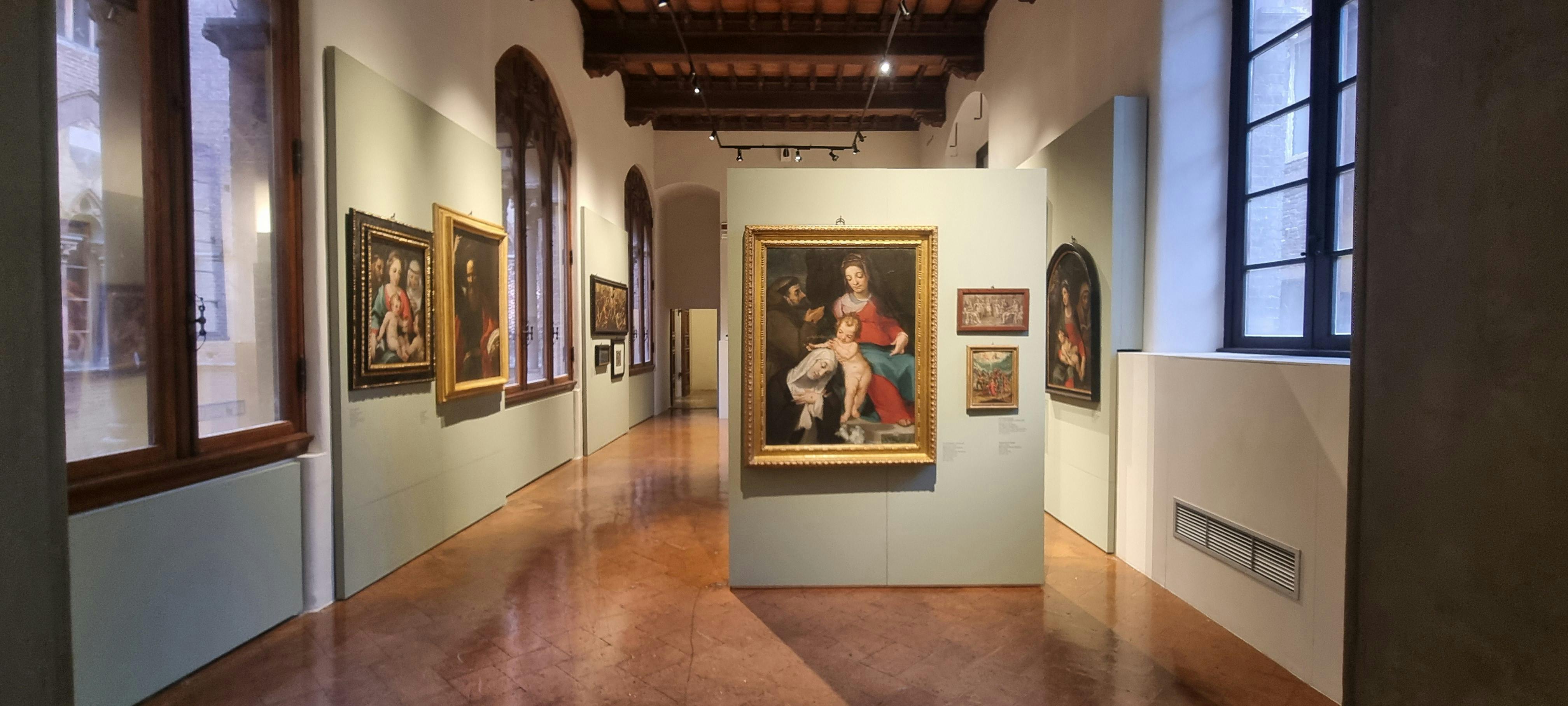 Veduta della terza sala della Galleria Civica