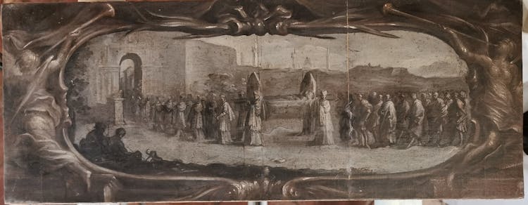 Francesco Nasini, Traslazione della salma del cardinale Riccardo Petroni da Genova a Siena