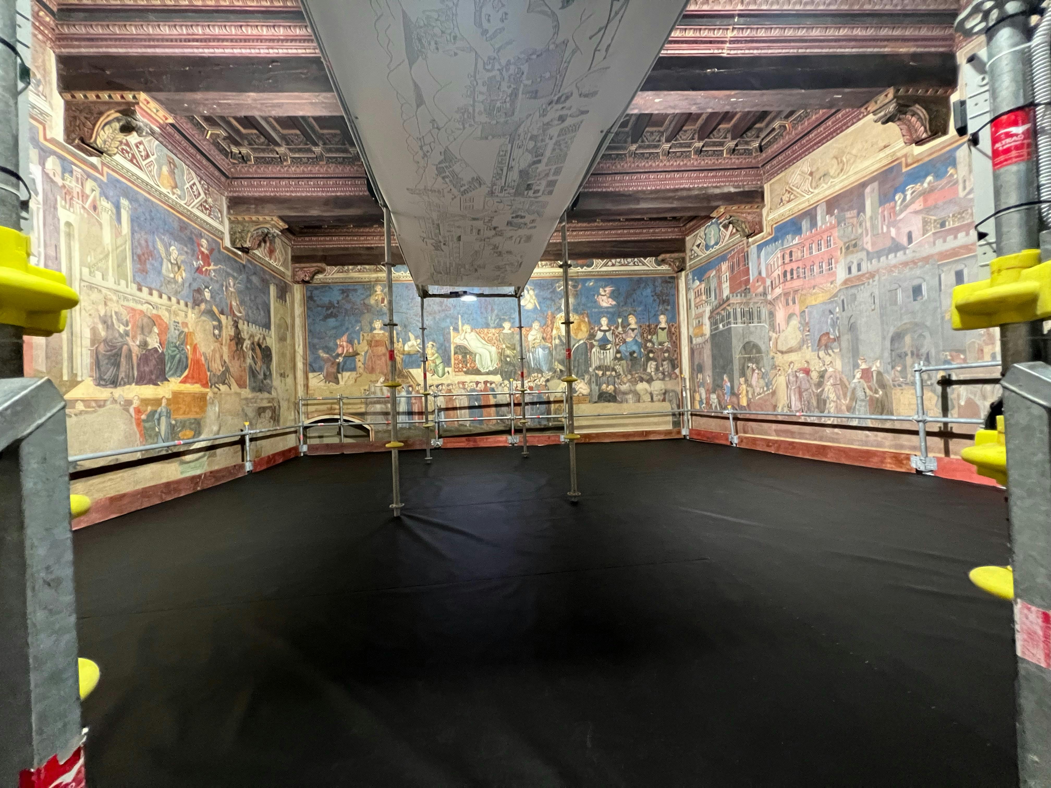 Veduta del cantiere del Buon Governo