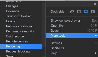 Hoe je de render tool open maakt in chrome.