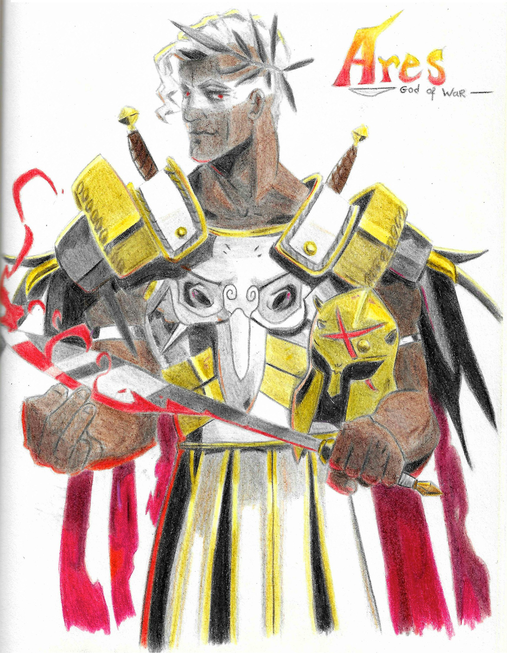 drawing of Ares