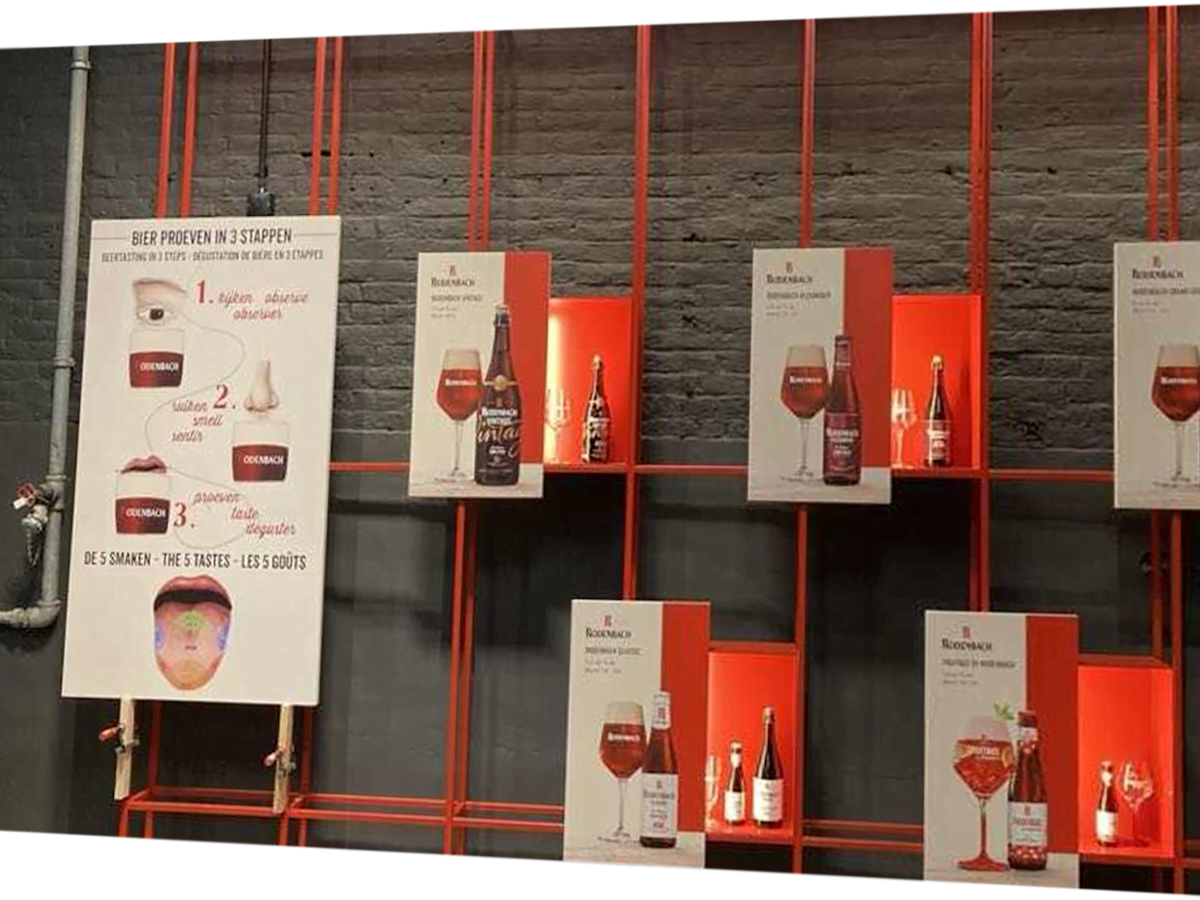 Beer tasting in context signs about beer on a wall