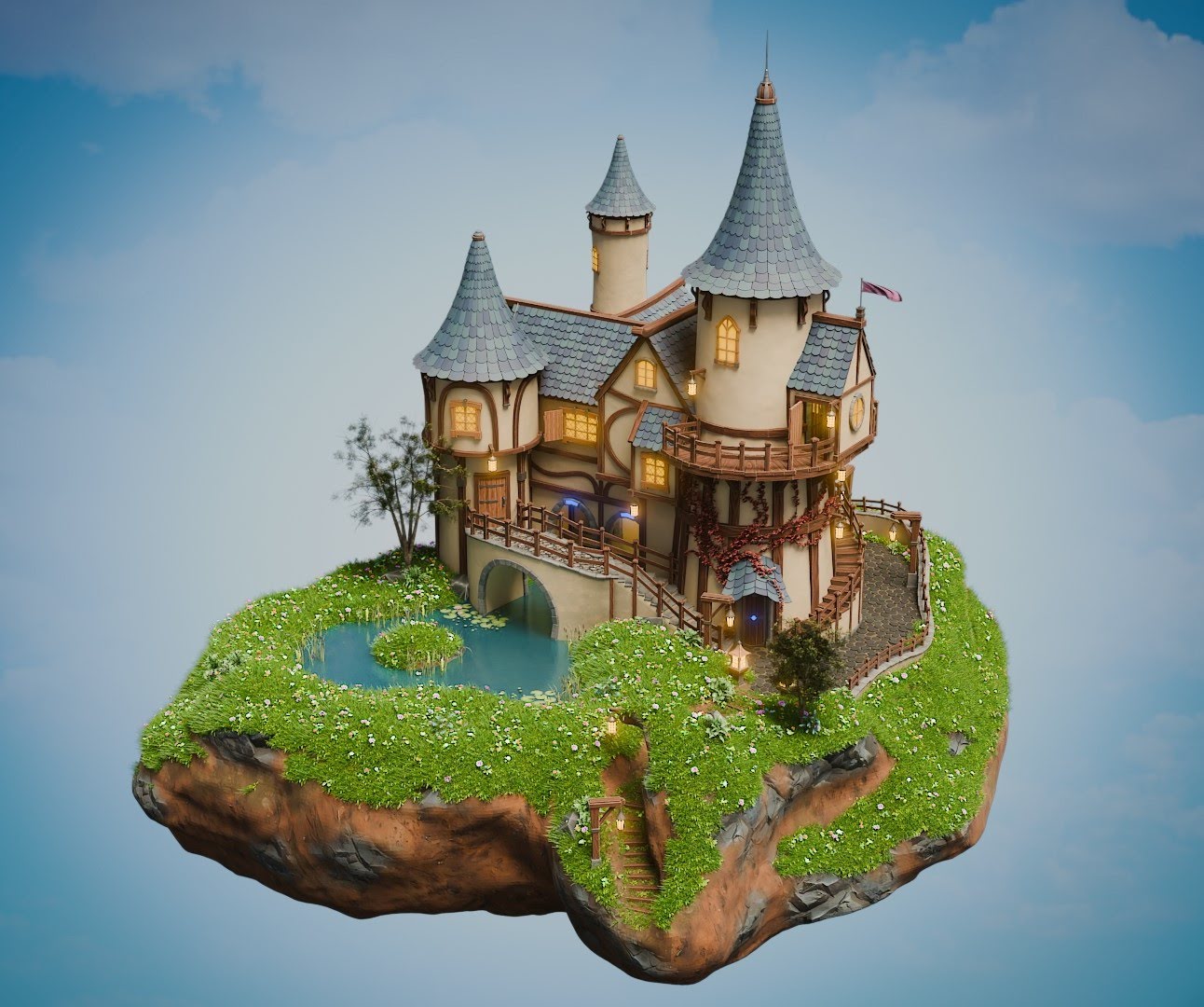 3D castle