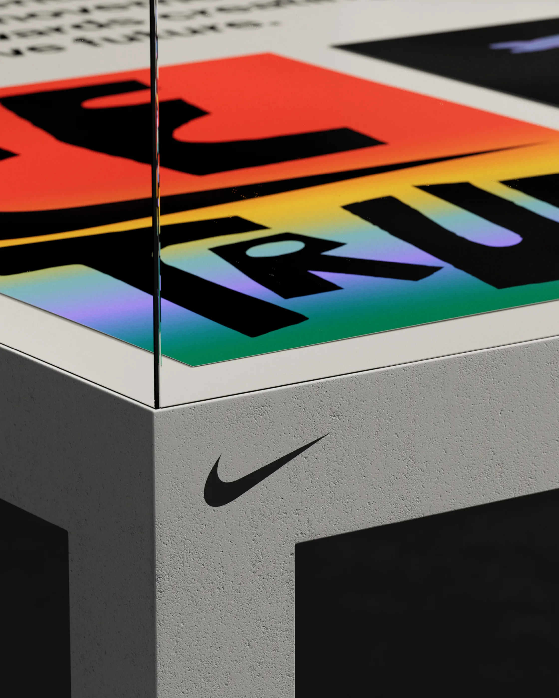 Nike be true logo top