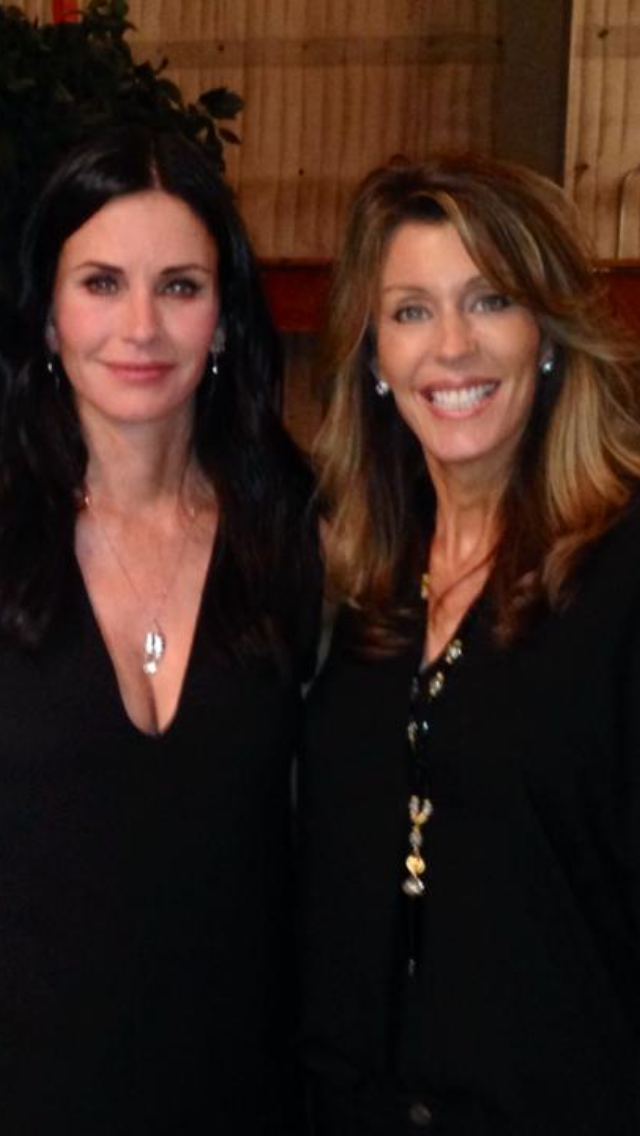 Meeting Courtney Cox on the set of Cougar Town in Los Angeles 