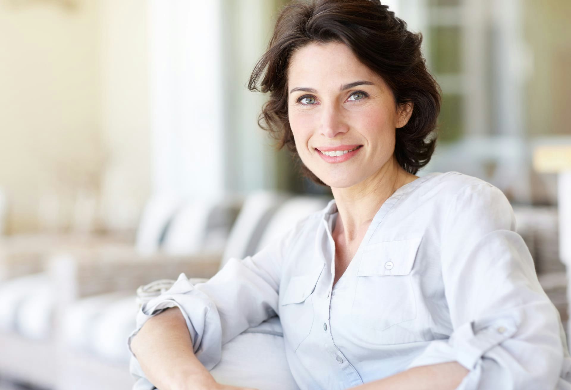 Woman with Short Dark Hair