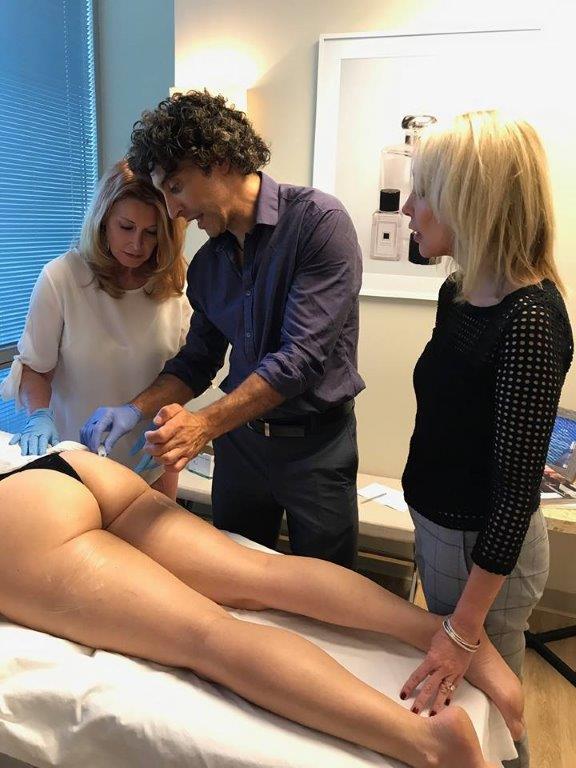 Medical Professional Examining a Butt