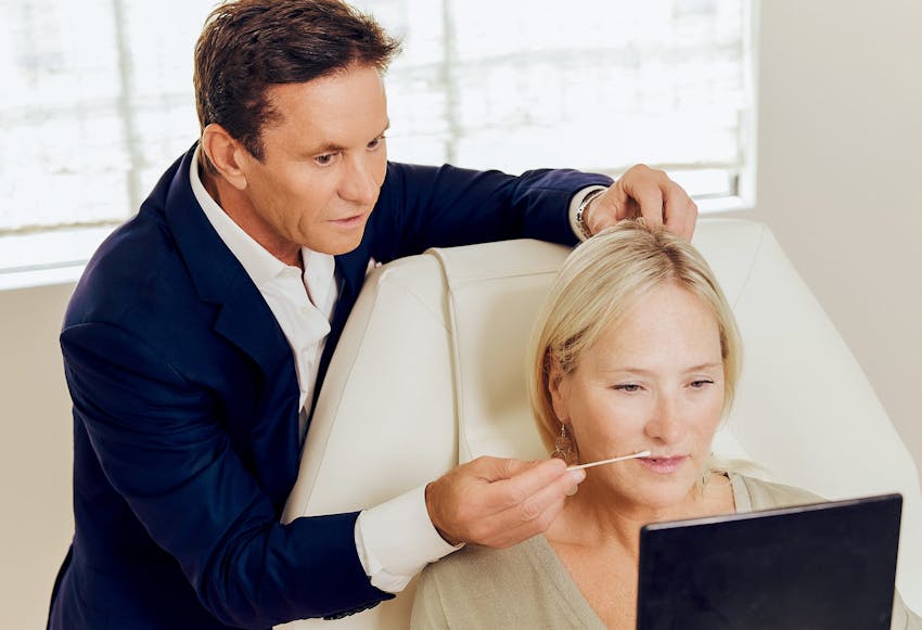 Dr. Shapiro Showing Patient Her Results