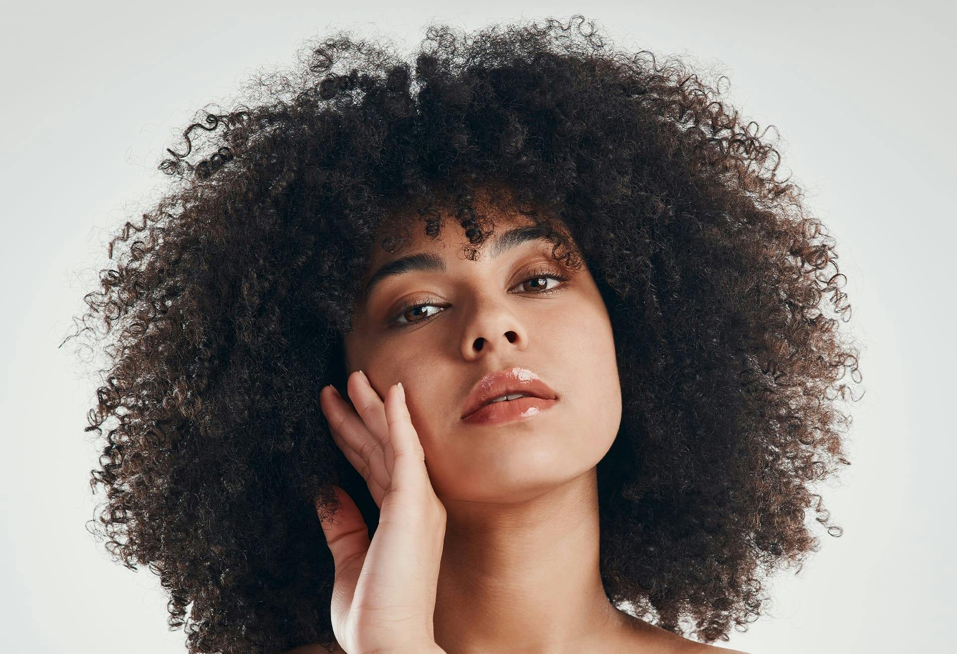 Model with Afro