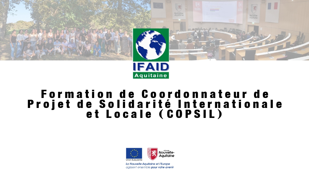 Formation COPSIL - L’IFAID forme les coordinateur·rices de projet de solidarités d’aujourd’hui et de demain
