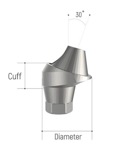 Hiossen Compatible Multi-Unit 30-Degree Abutment 2