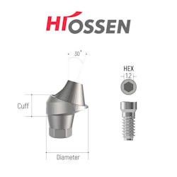 Hiossen Compatible Multi-Unit 30-Degree Abutment