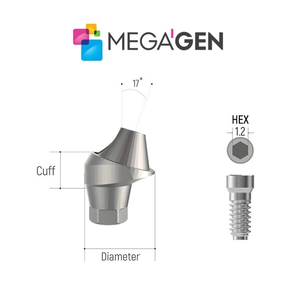 Megagen Compatible Multi-Unit 17-Degree Abutment
