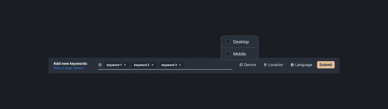 Figure 3 - Setting the device