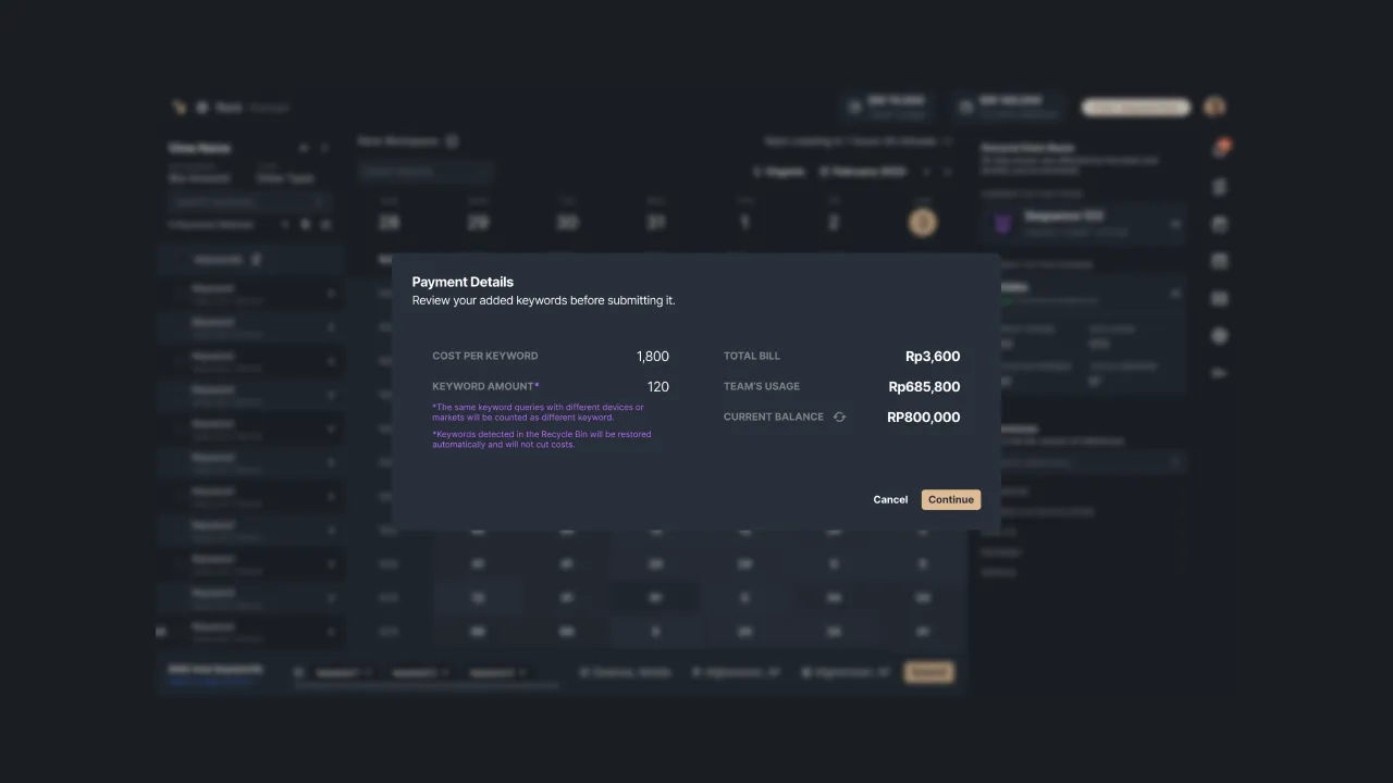 Figure 8 - Payment details page