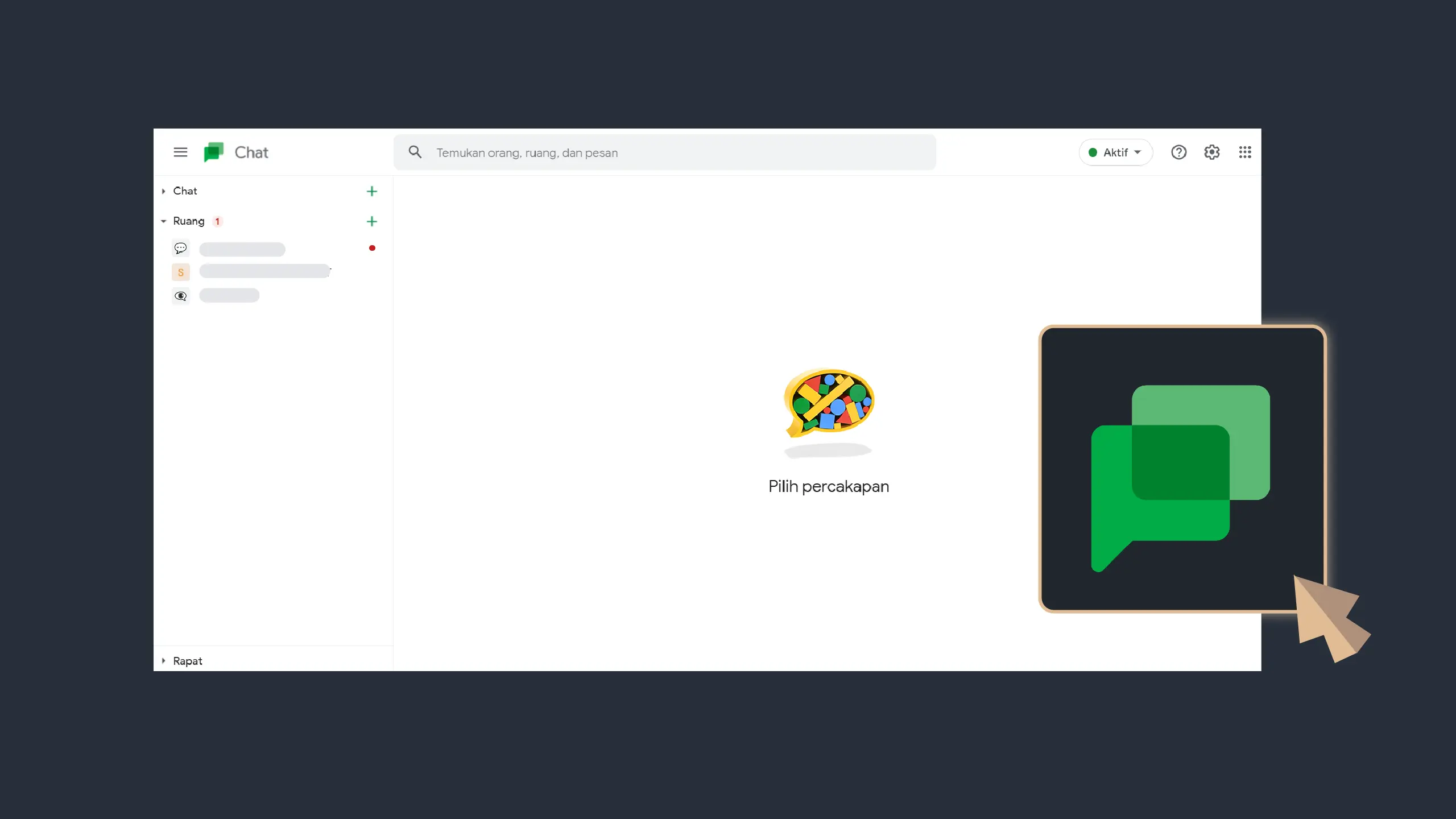 Gambar 1 - Buka Google Chat
