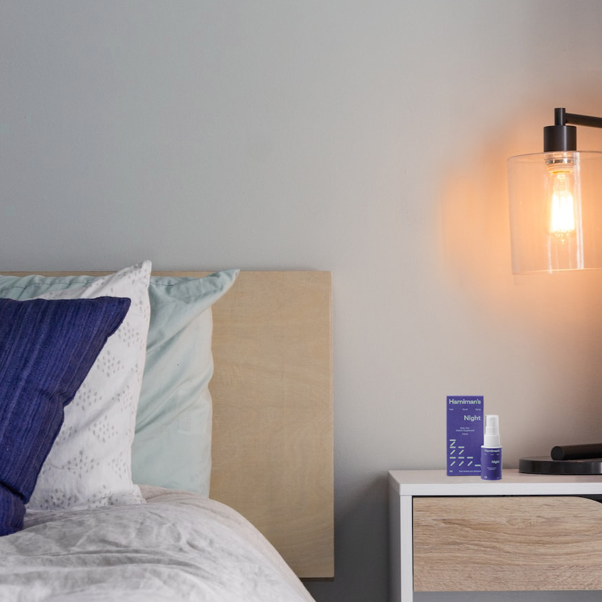 Harniman's Sleep next to Bed