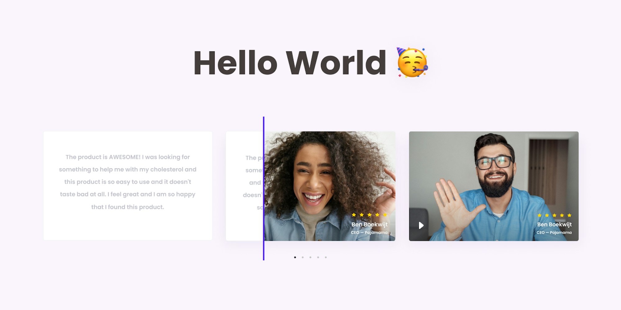 Cover Image for Hello World — SocialJuice — Video Testimonial Collecting and Sharing.