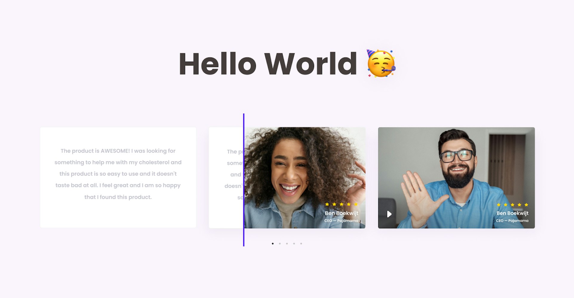 Cover Image for Hello World — SocialJuice — Video Testimonial Collecting and Sharing.