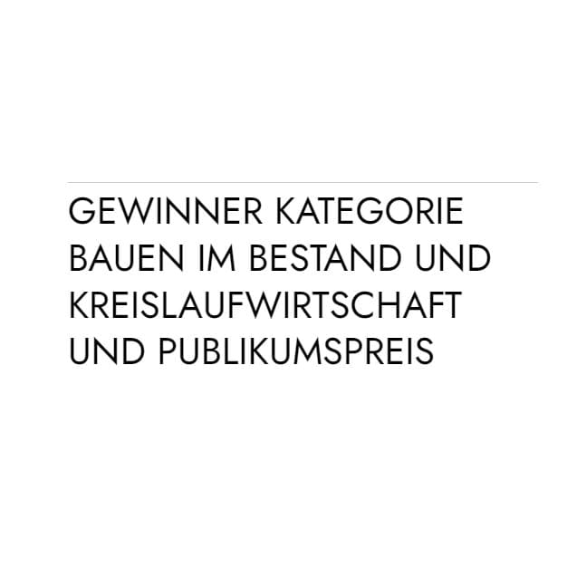 Gewinner Bayerischer Landschaftsarchitektur-Preis Kategorie Bauen im Bestand und Kreislaufwirtschaft und Publikumspreis