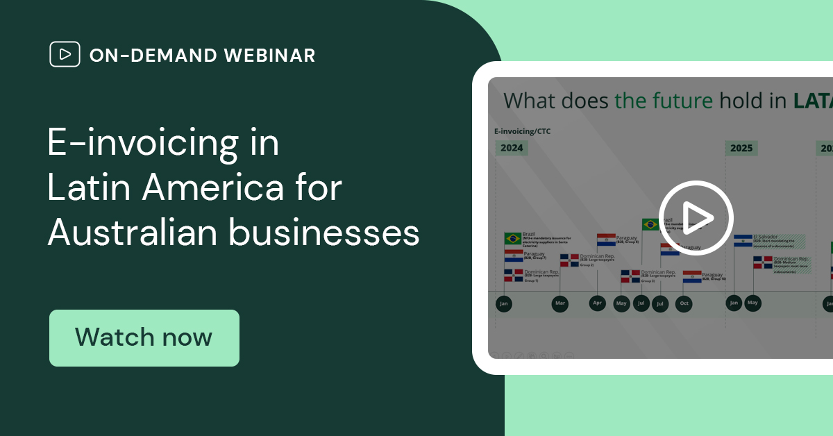 E-invoicing in Latin America for Australian businesses
