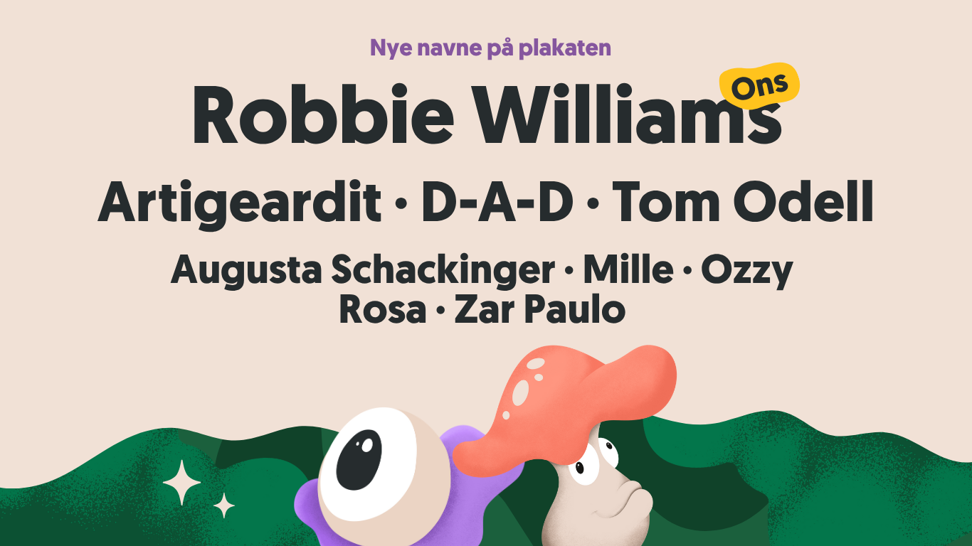 Zug&auml;nge im Line Up des Smukfestes 2026