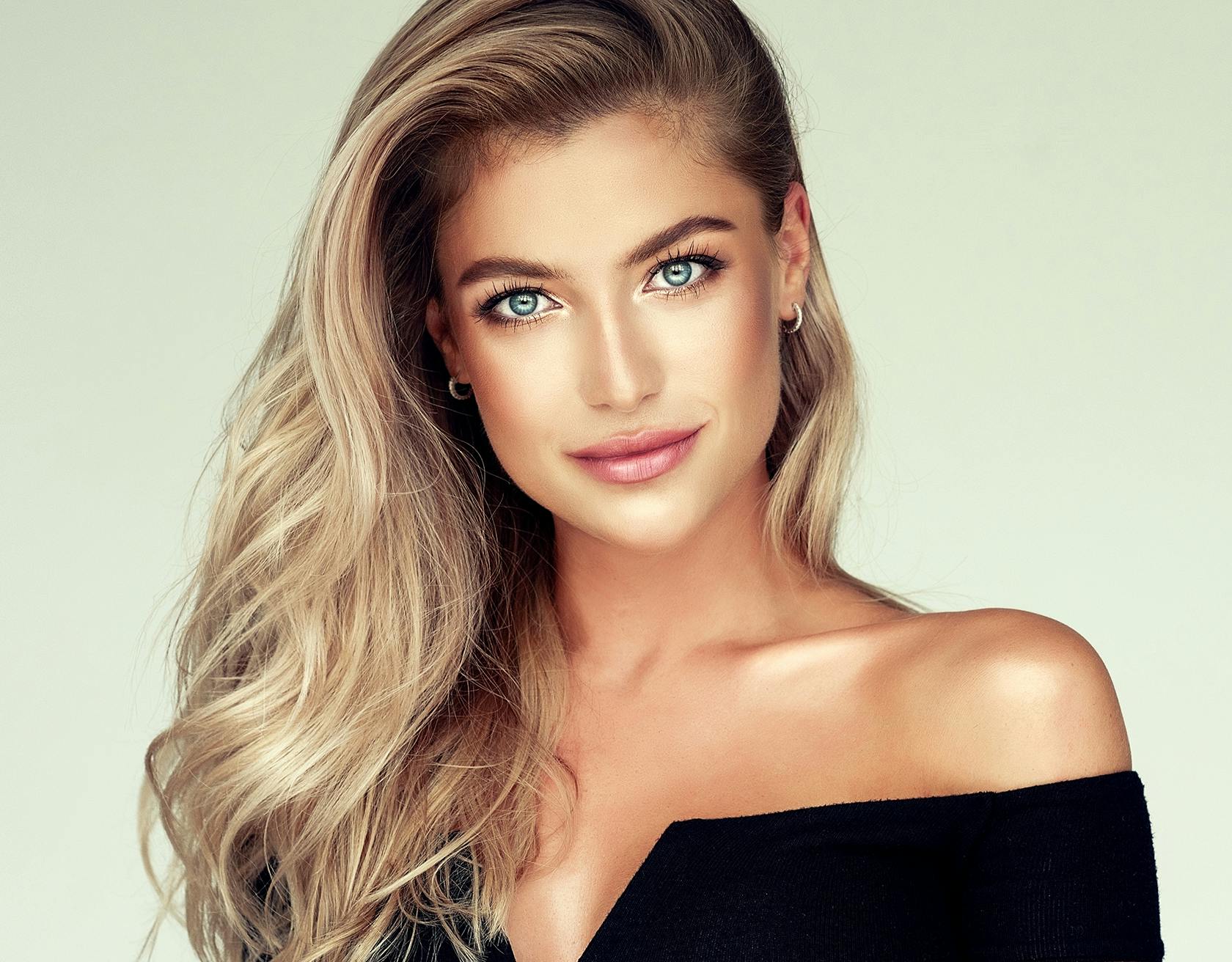 Woman with Long Blonde Hair