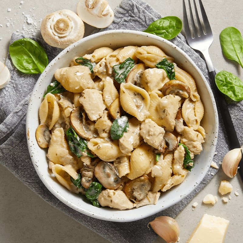 Creamy Chicken & Mushroom Pasta
