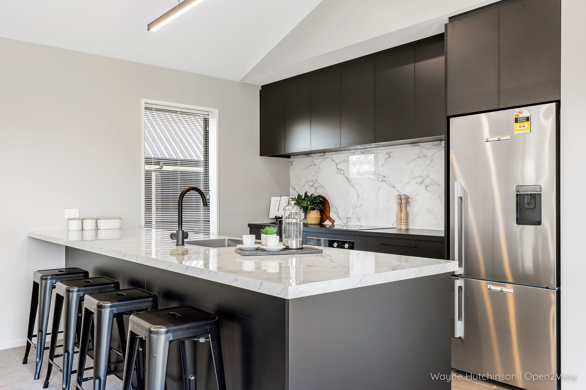 James Place - refrigerator, appliance, indoors, room, furniture, kitchen, kitchen island
