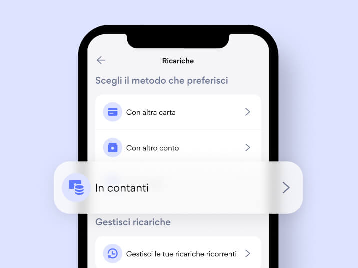 Ricarica HYPE minori  in contanti