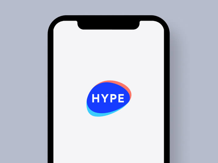 schermata logo HYPE in app