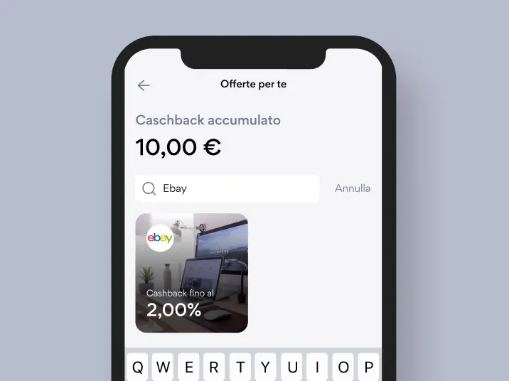 Cashback accumulato e offerte disponibili su HYPE