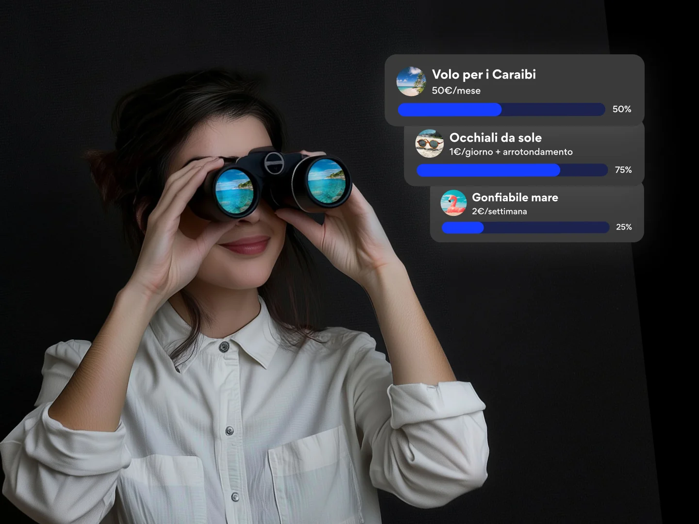 Obiettivi di risparmio Hype per gestire e far crescere i vari progetti