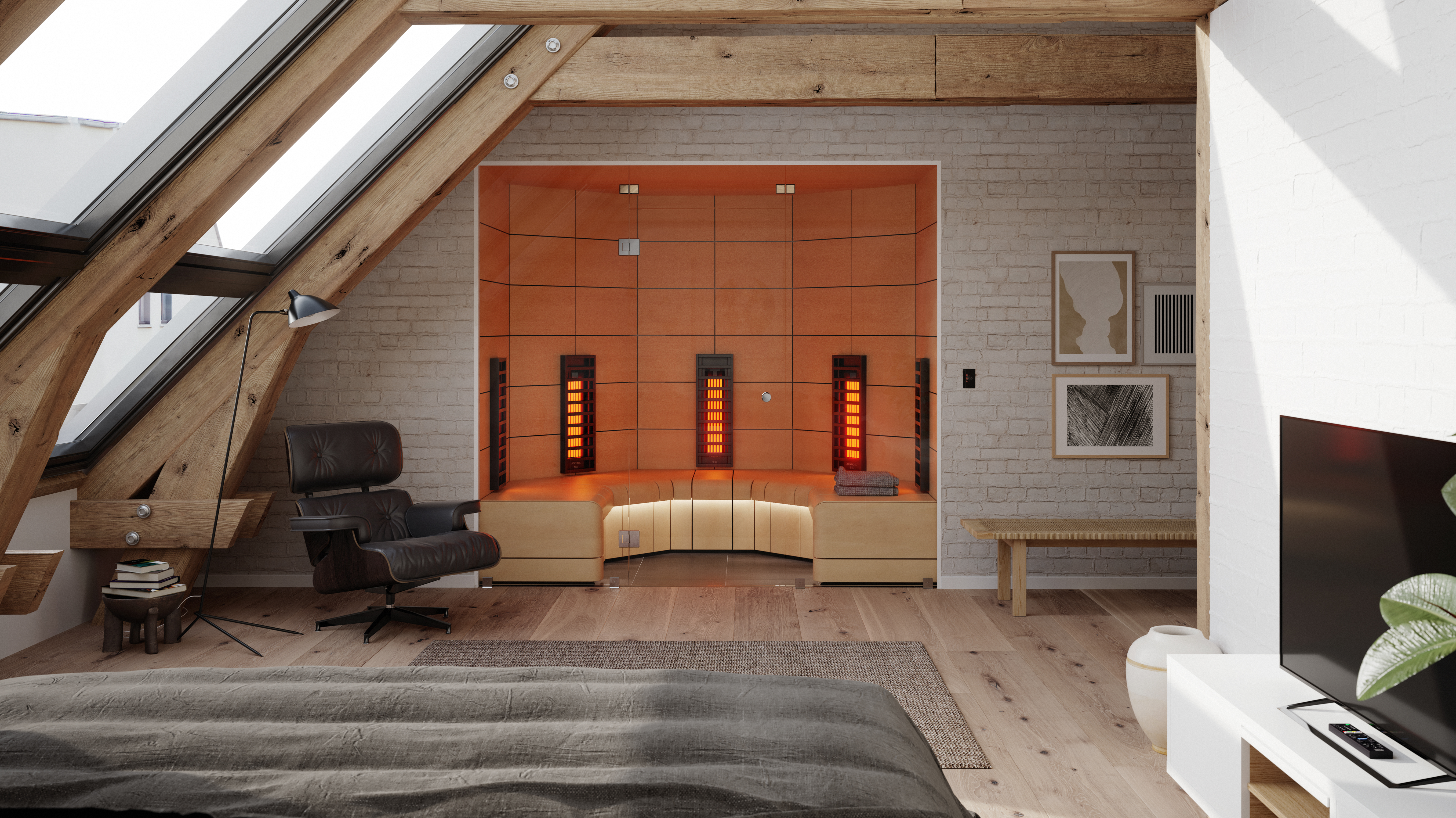 image of 3D designed sauna