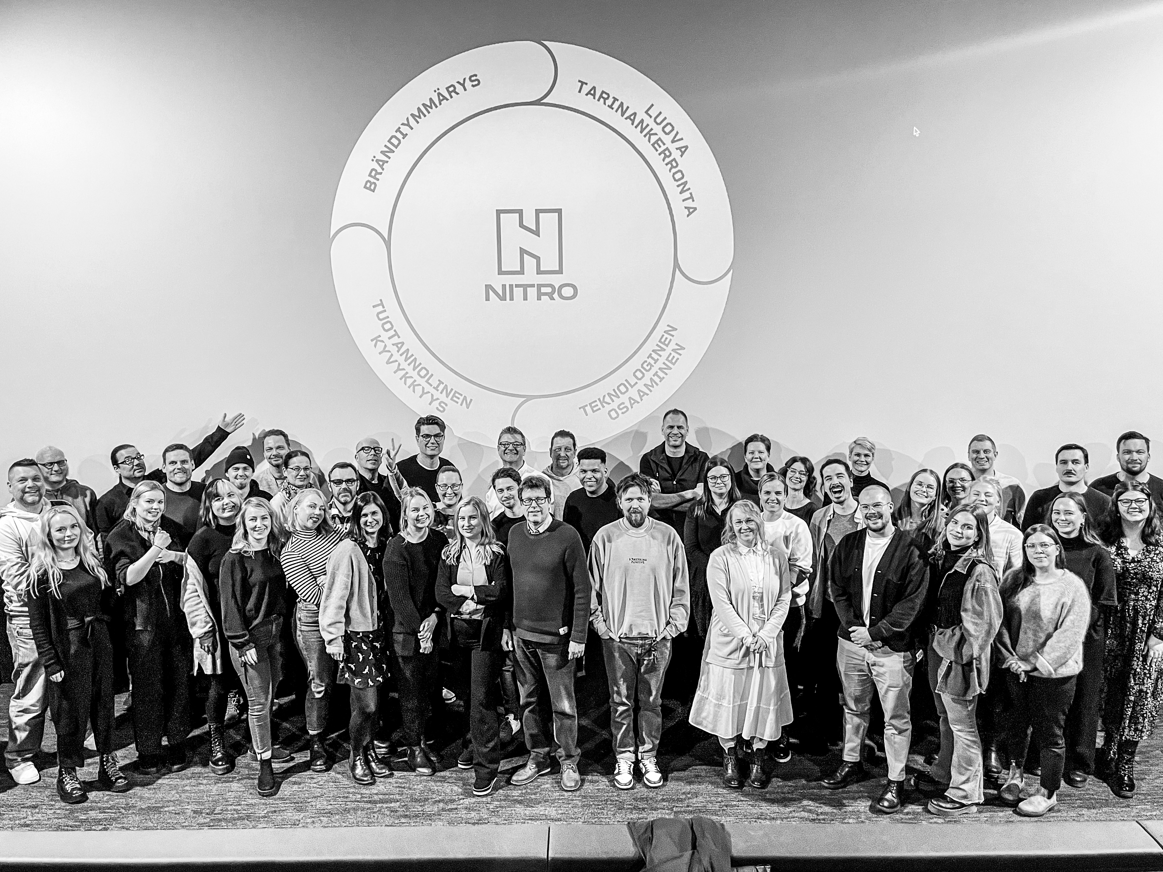 Group photo of Nitro staff