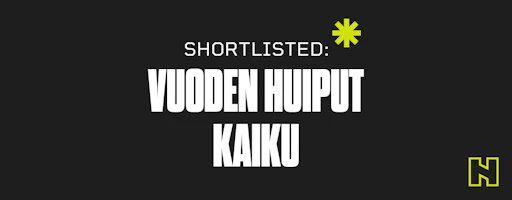 Nitron töitä mainoskilpailujen shortlistoilla