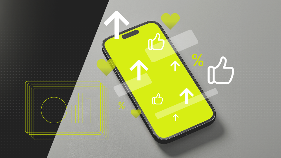 Mobile device with illustrations