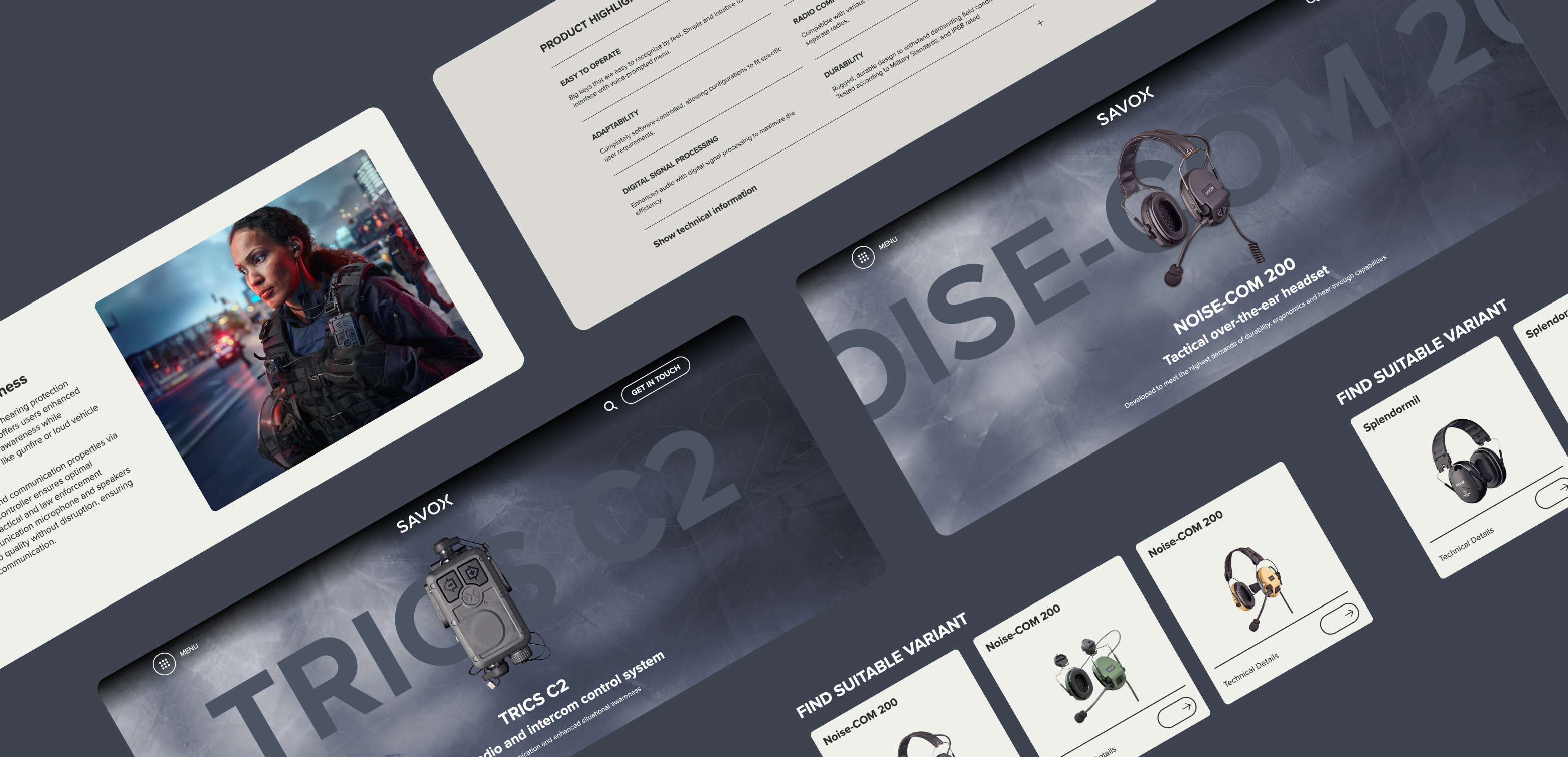 Product page components from the desktop version.